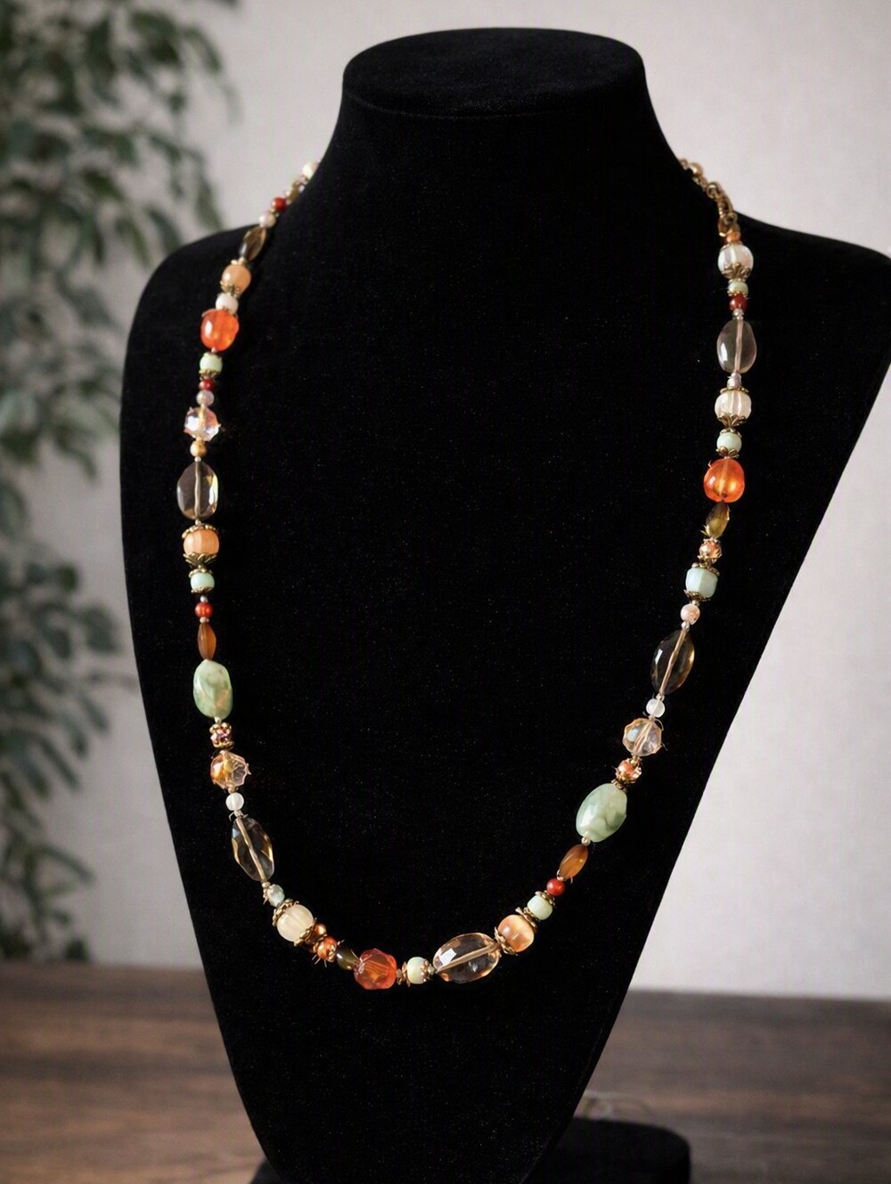 Premier Designs Shades Of Chic Women’s Necklace - Elegant Mixed Stone Design